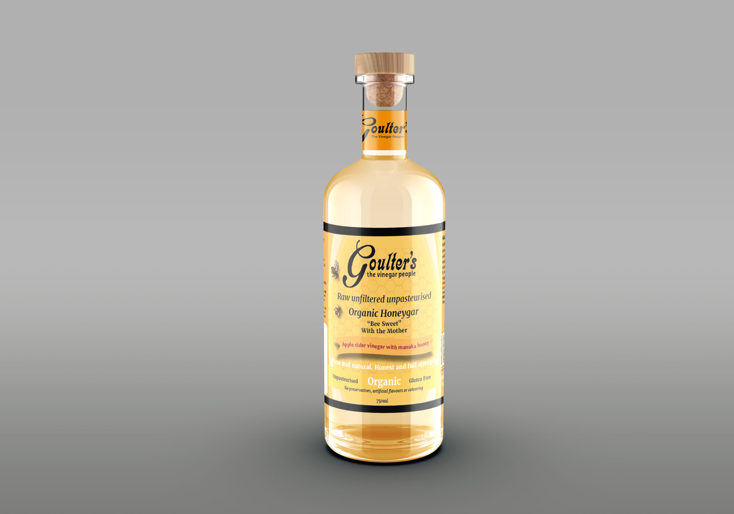 Design Rebrand | Goulter’s Natural Vinegar Cleaner | Honey Jar